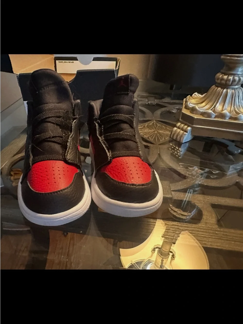 Kids' Red & Black Basketball Sneakers - Jordan Style size 9c $40.00 have box